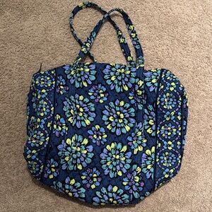 Vera Bradley Blue and Yellow Floral Tote